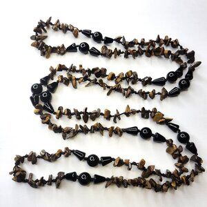 Tigers Eye Small Chips Necklace